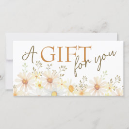 Certificado de regalo de Daisies Delicados