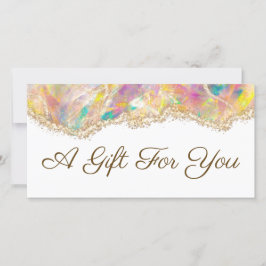 certificado de regalo de diseño óptico