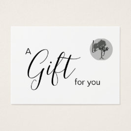 Certificado de regalo de empresa con logotipo