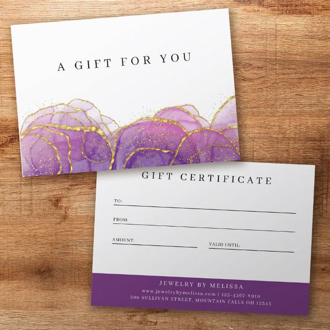 Certificado de regalo de empresa de lujo Purple Go (Subido por el creador)