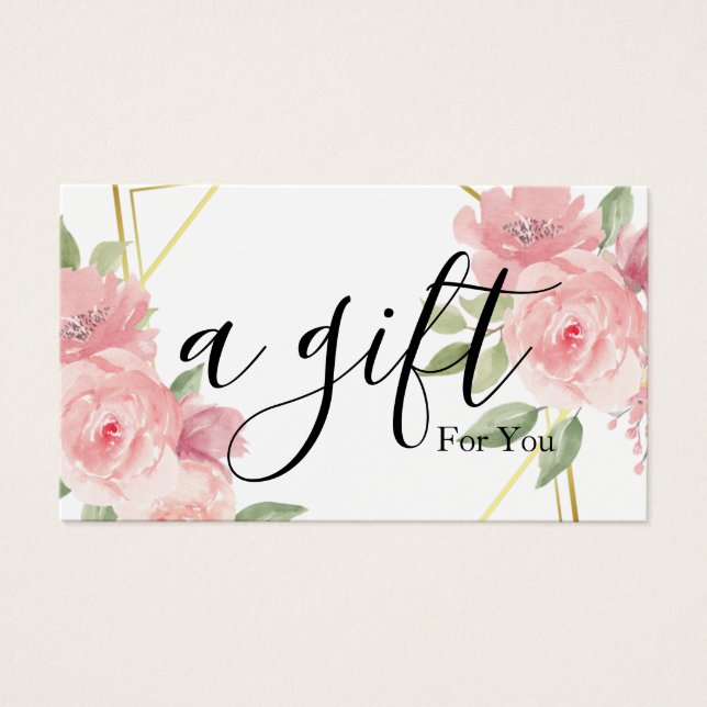 Certificado de regalo de empresa simple y moderno (Frente)
