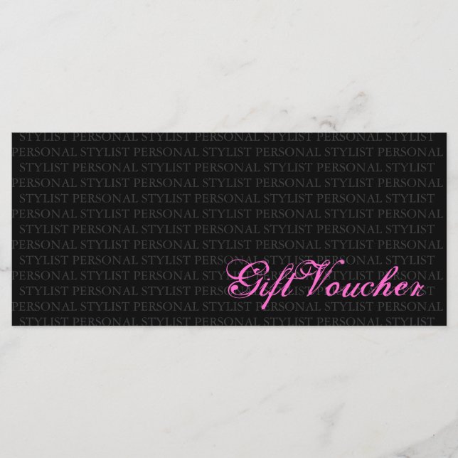 Certificado de regalo de estilo personal (Anverso)