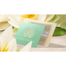 Certificado de regalo de estudio de YOGA Gold Lotu