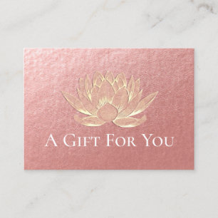 Certificado de regalo de estudio de YOGA Gold Lotu