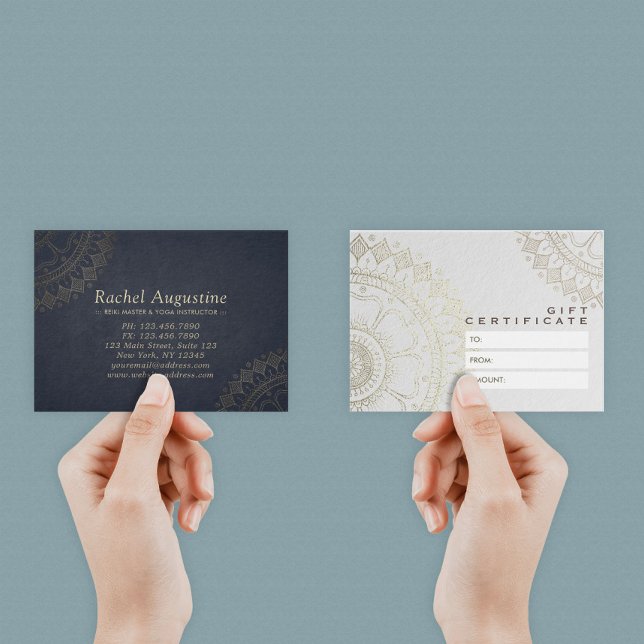 Certificado de regalo de estudio de YOGA Mandala a (Subido por el creador)