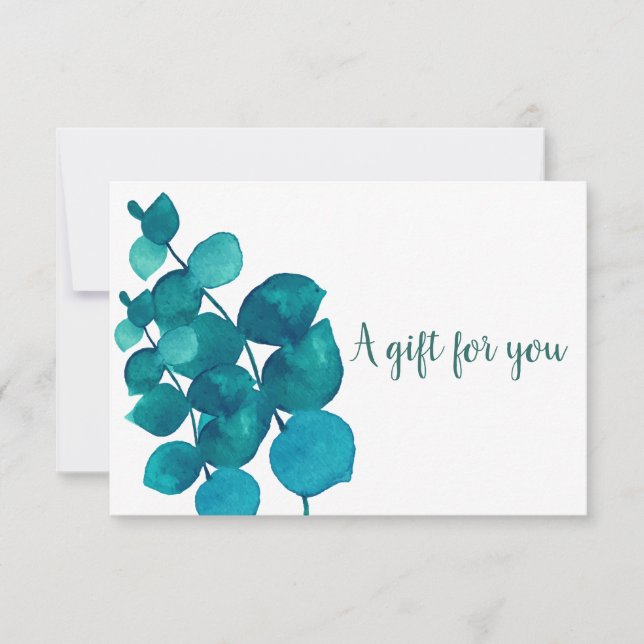 Certificado de regalo de eucalipto elegante (Anverso)