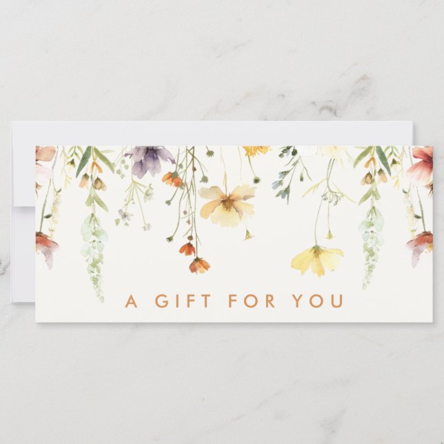 Certificado de Regalo de Flor Silvestre Rusa (Anverso)