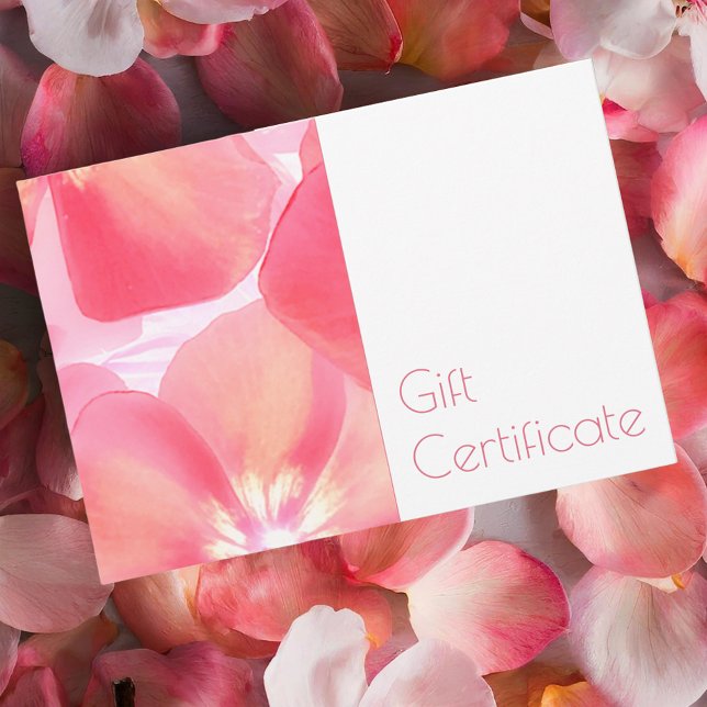 Certificado de regalo de Floral blanca rosa (Subido por el creador)