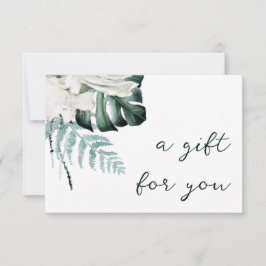 certificado de regalo de flores blancas de vegetac