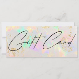 certificado de regalo de fondo opal de piedra