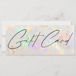 certificado de regalo de fondo opal de piedra
