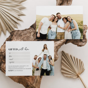 Certificado de regalo de fotografía con guión mode