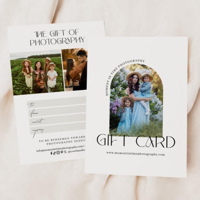 Certificado de regalo de fotografía de arte minima (Subido por el creador)