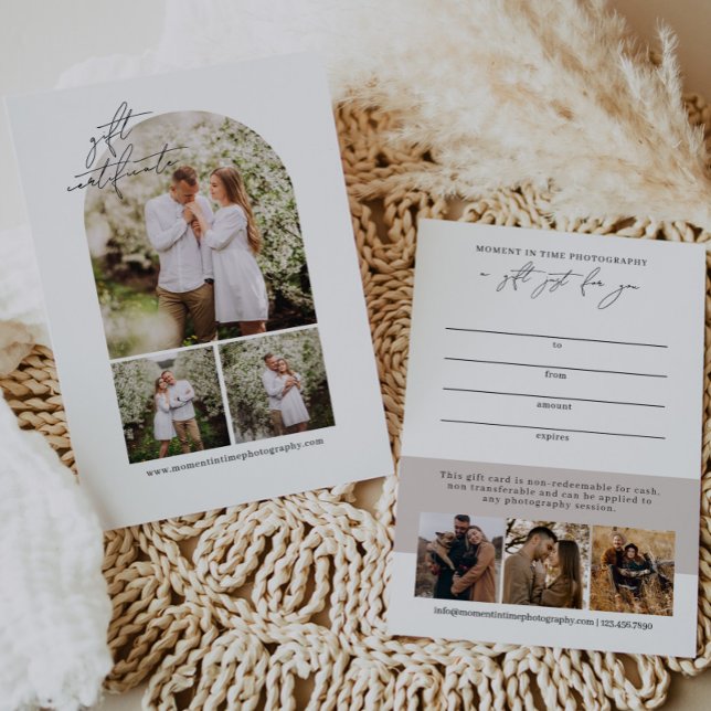 Certificado de regalo de fotografía de arte modern (Subido por el creador)