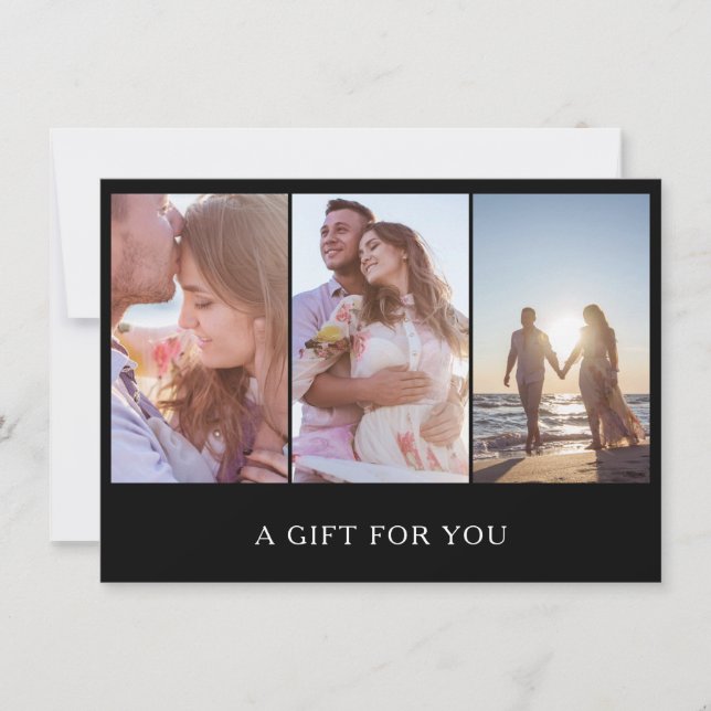 Certificado de regalo de fotografía de Collage de  (Anverso)