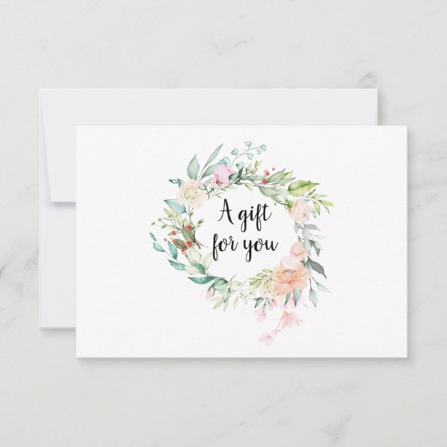 Certificado de regalo de Garland para rosas (Anverso)