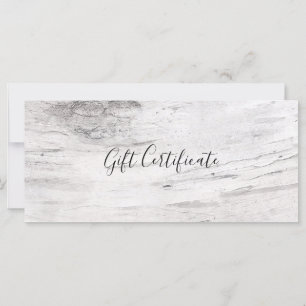 Certificado de regalo de granja rústica de madera 