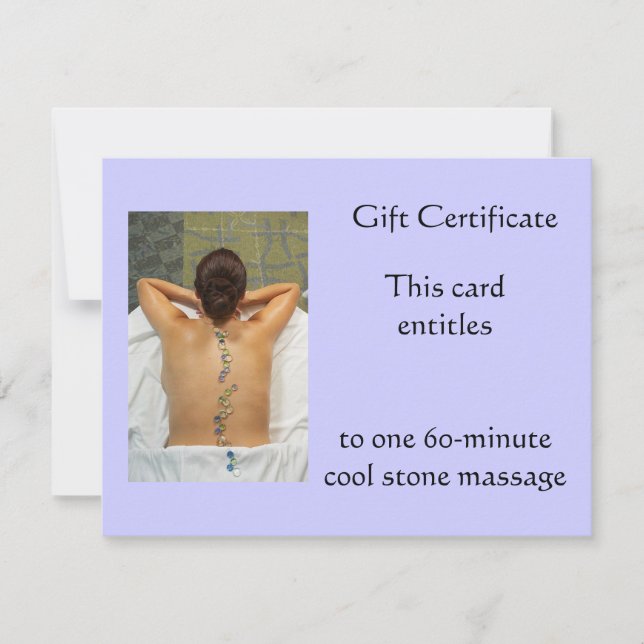 Certificado de regalo de Guay Stone (Anverso)