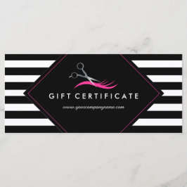 Certificado de regalo de Hair Stylist de negrita