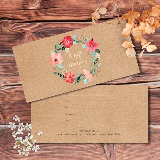 Certificado de regalo de huertos florales de Bonit (Subido por el creador)