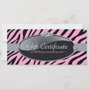 CERTIFICADO DE REGALO DE IMPRESIÓN DE ZEBRA