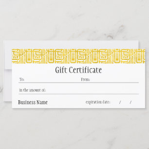 Certificado de regalo de Julianna