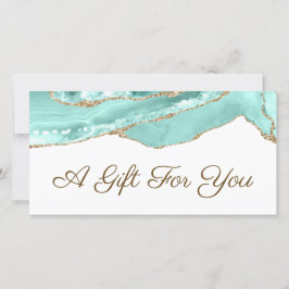 Certificado de regalo de la agata de Aquamarine