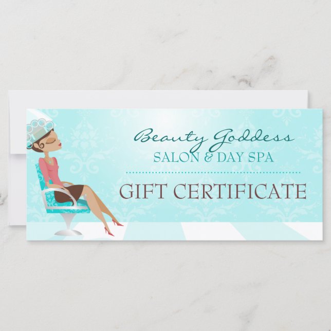 Certificado de regalo de la Diosa de Belleza (Anverso)