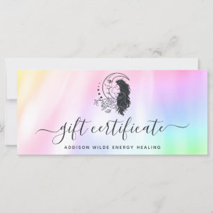 Certificado de regalo de la diosa lunar mística ce