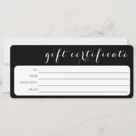 CERTIFICADO DE REGALO DE LA EMPRESA DE LOGOTIPO BL