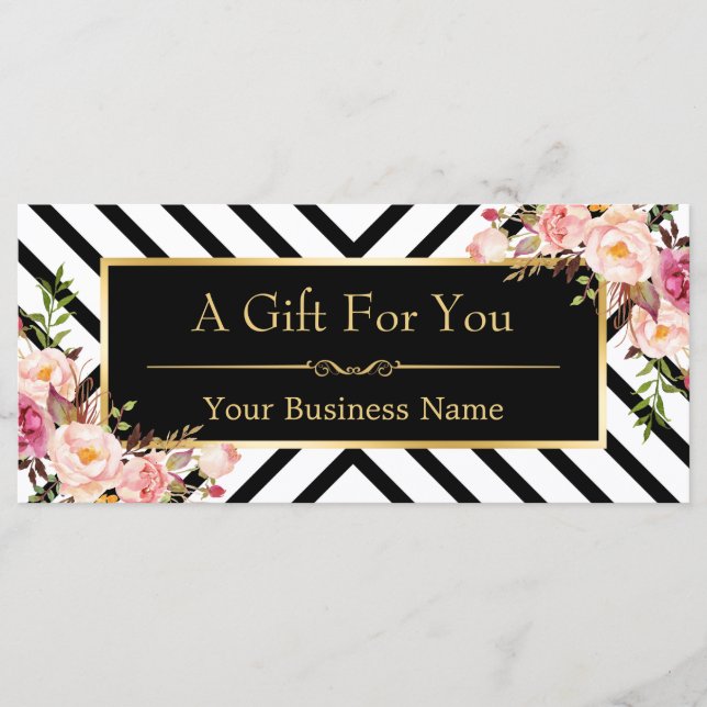 Certificado de regalo de la Salón del pelo de maqu (Anverso)