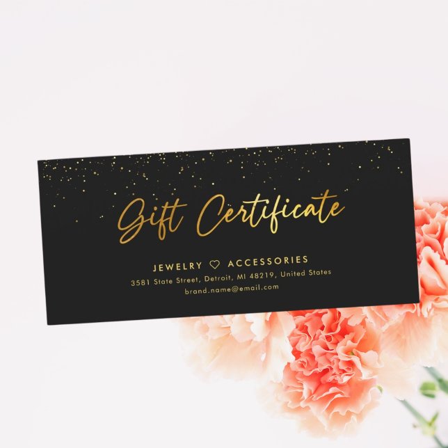Certificado de regalo de la tienda Golden Salon (Subido por el creador)