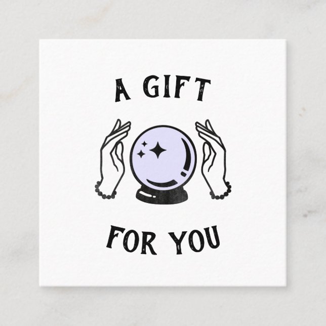 Certificado de regalo de lectura mediana y psíquic (Anverso)