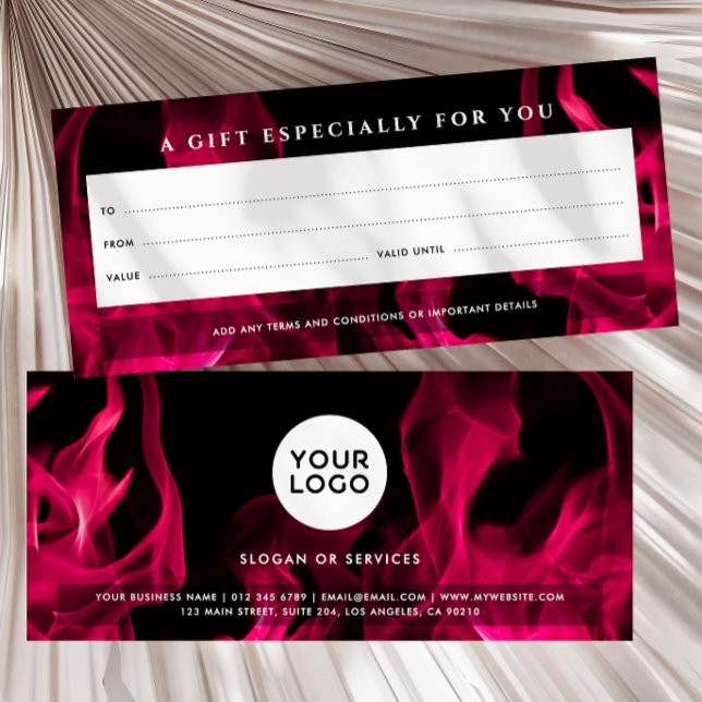 Certificado de Regalo de Logo Personalizado Modern (Subido por el creador)