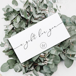 Certificado de regalo de logotipo de marca elegant