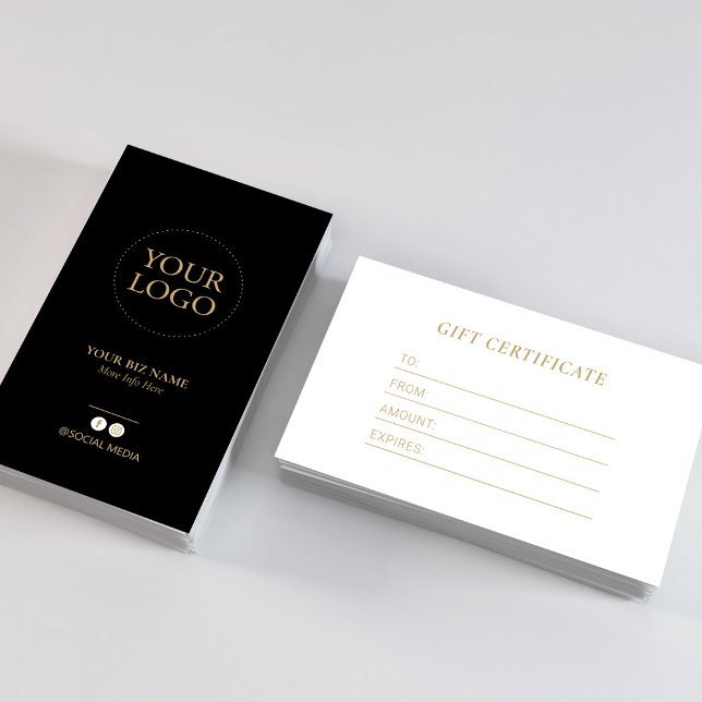 Certificado de regalo de logotipo de negocio moder (Subido por el creador)