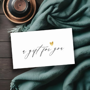 Certificado de regalo de logotipo de oro simple mí