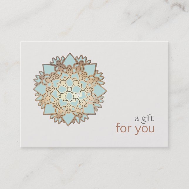 Certificado de regalo de Lotus para las artes cura (Anverso)