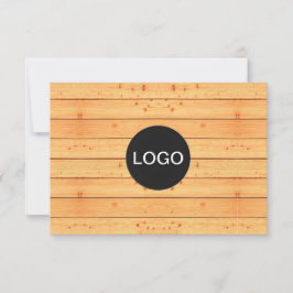 Certificado de regalo de madera rústica (tarjeta c