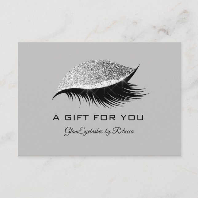 Certificado de regalo de maquillaje de Purpurina d (Anverso)