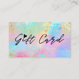 certificado de regalo de mármol líquido