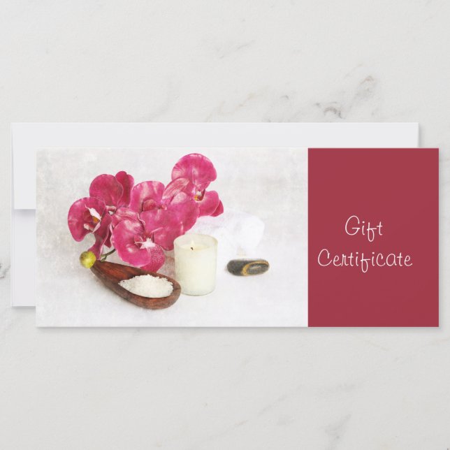 Certificado de regalo de Massage Spa (Anverso)
