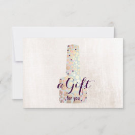 Certificado de regalo de Nail Salon Manicurist