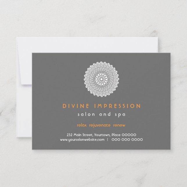 Certificado de regalo de Naranja de impresión divi (Anverso)
