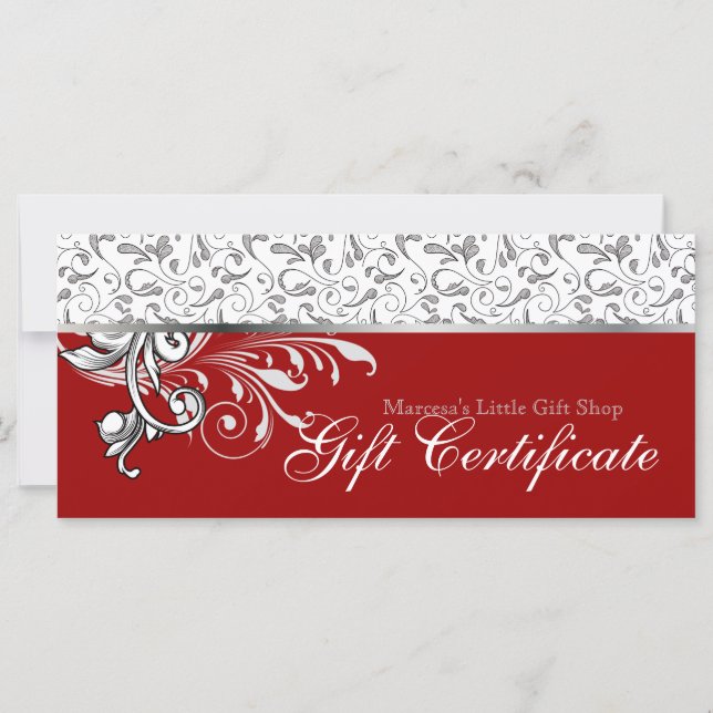 Certificado de regalo de navidades de venta al por (Anverso)