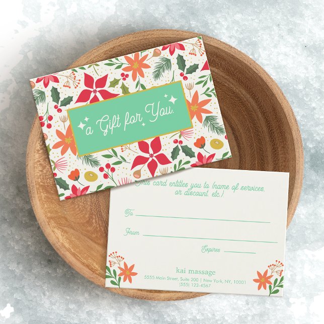 Certificado de regalo de Navidades retro (Subido por el creador)