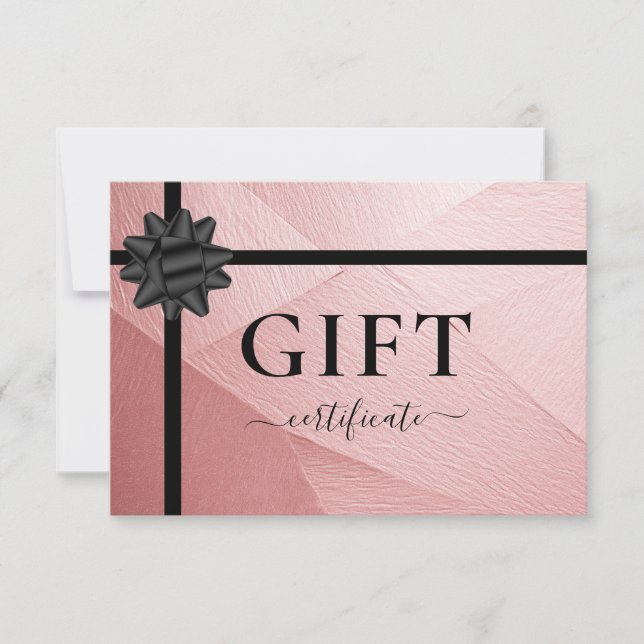CERTIFICADO DE REGALO DE NEGOCIO | Cinta | Ligero (Anverso)