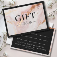 CERTIFICADO DE REGALO DE NEGOCIO | MARBLE GOLD RUB