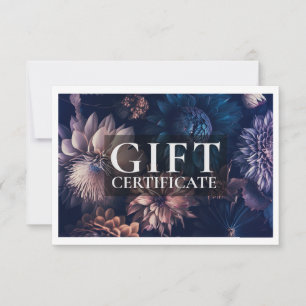 CERTIFICADO DE REGALO DE NEGOCIO   Moderno   Flora