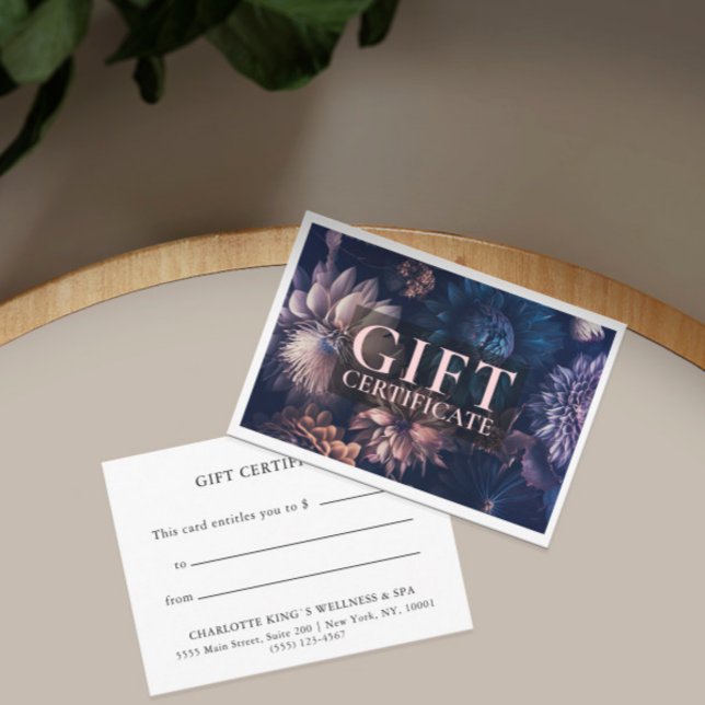 CERTIFICADO DE REGALO DE NEGOCIO | Moderno | Flora (Subido por el creador)